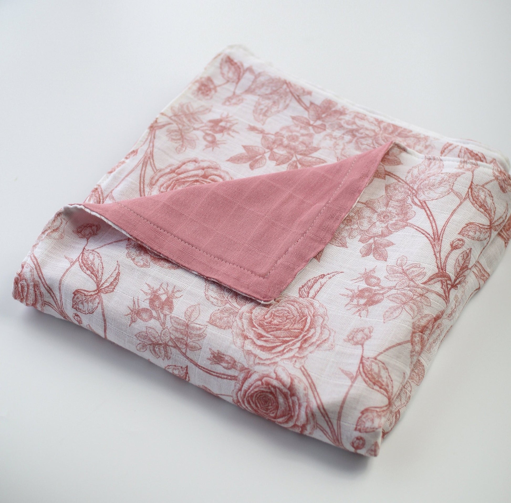 Baby Blanket in Rustic Roses - Bright Earth Apparel