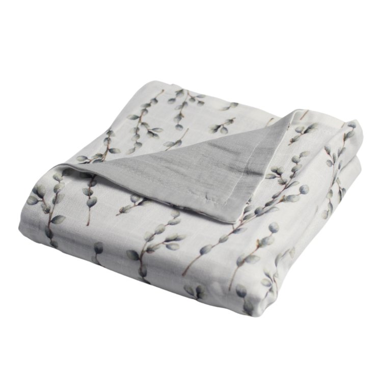 Baby Blanket in Willow Branches - Bright Earth Apparel