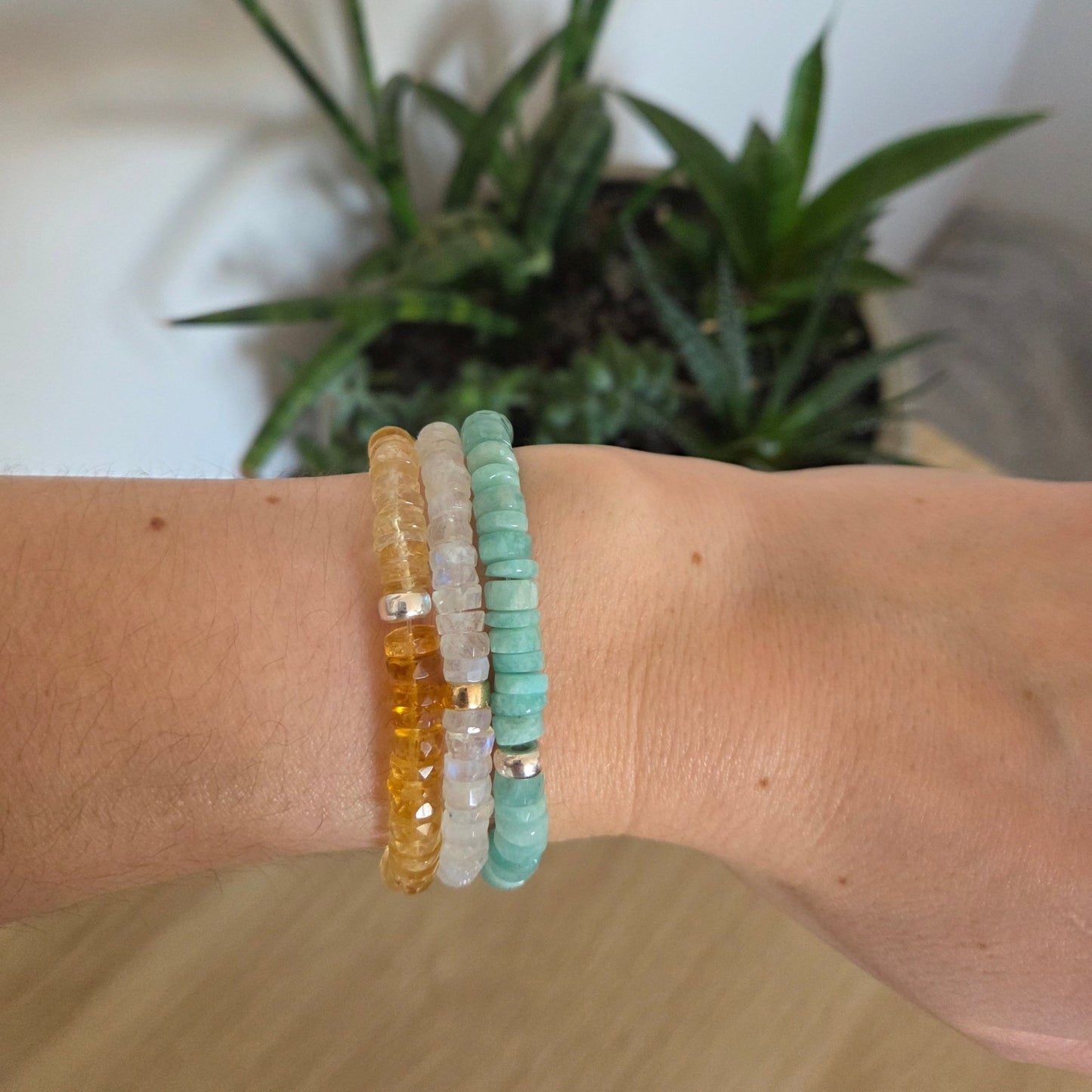 Calm Horizon – Amazonite Faceted Bracelet - Bright Earth Apparel
