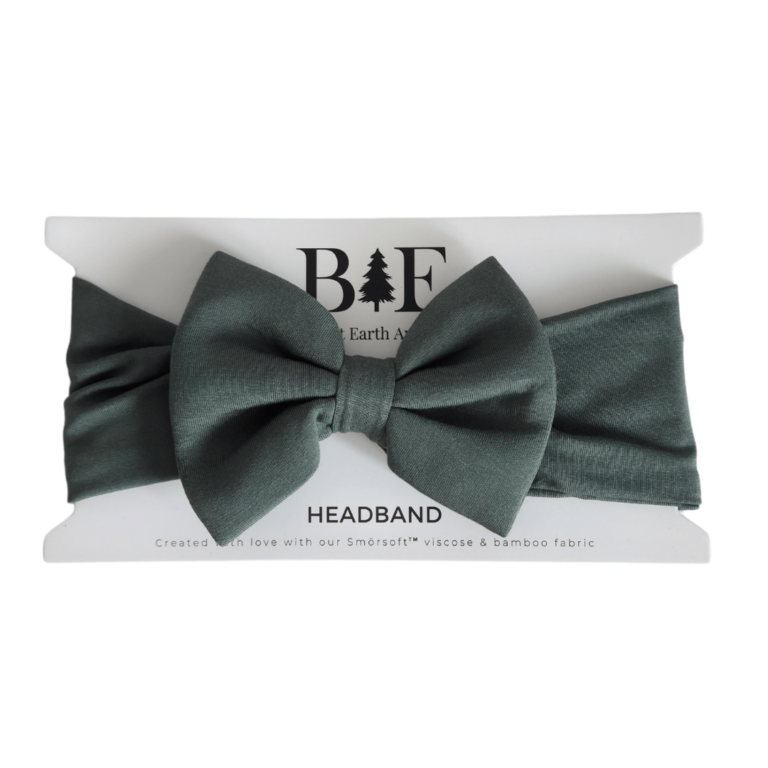 Fabric Bow in Evergreen - Bright Earth Apparel