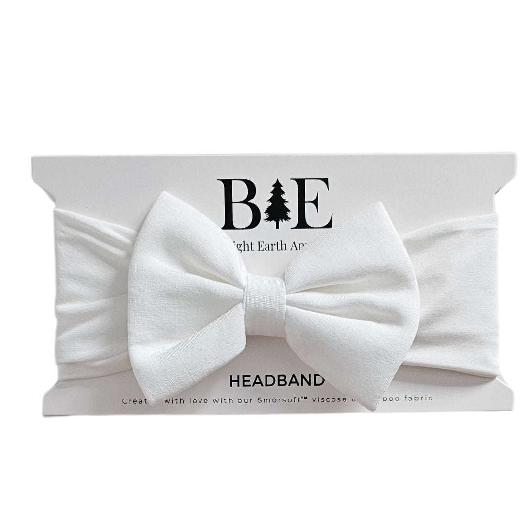Fabric Bow in Ivory - Bright Earth Apparel