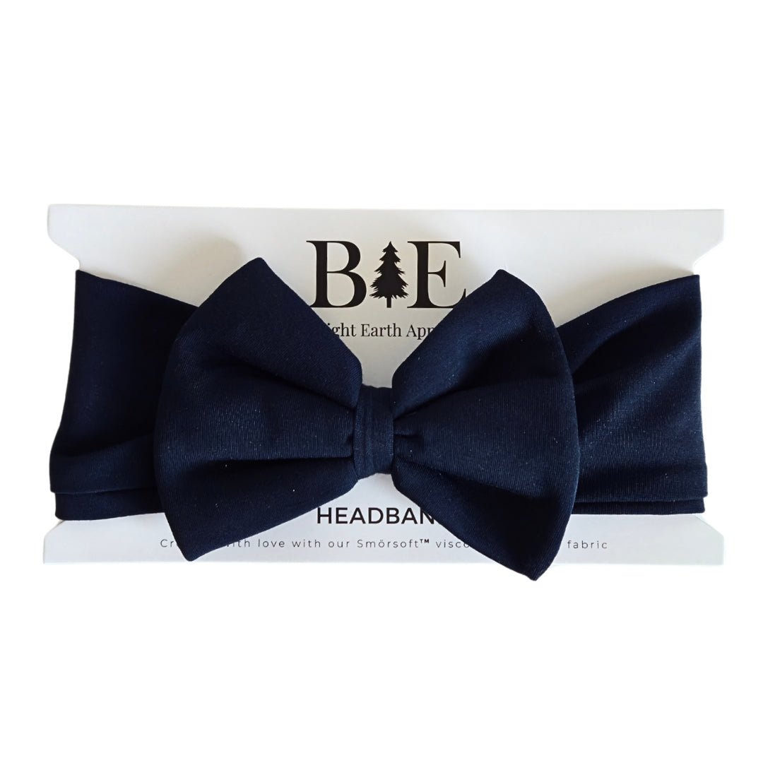 Fabric Bow in Navy - Bright Earth Apparel