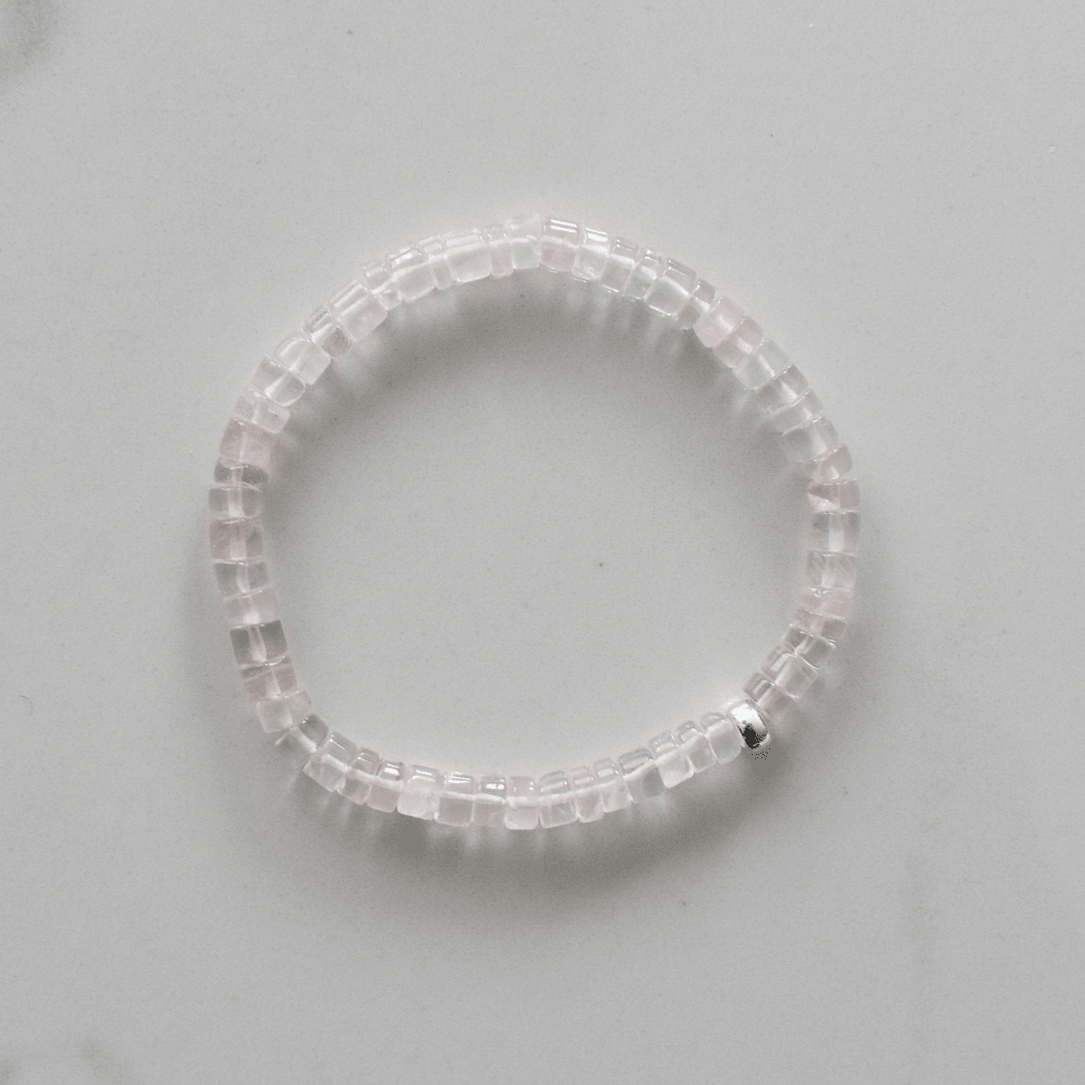Gentle Love – Rose Quartz Faceted Bracelet - Bright Earth Apparel