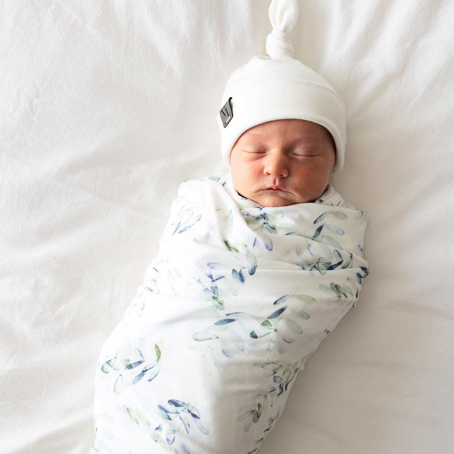 Swaddle Blanket in Eucalyptus - Bright Earth Apparel