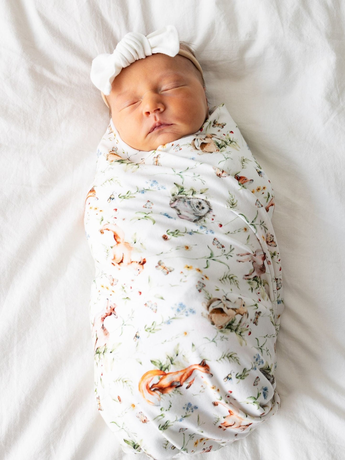 Swaddle Blanket in Woodland - Bright Earth Apparel
