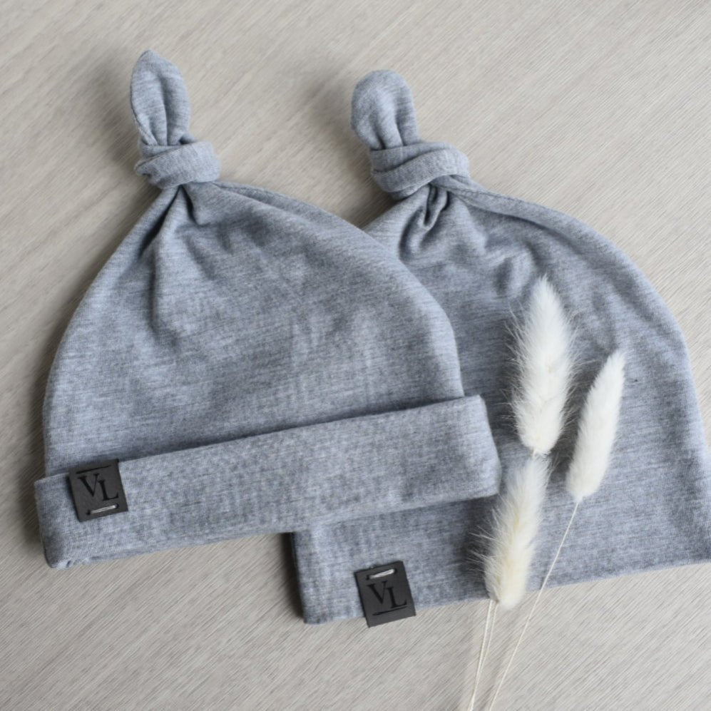 Top Knot Hat in Grey - Bright Earth Apparel