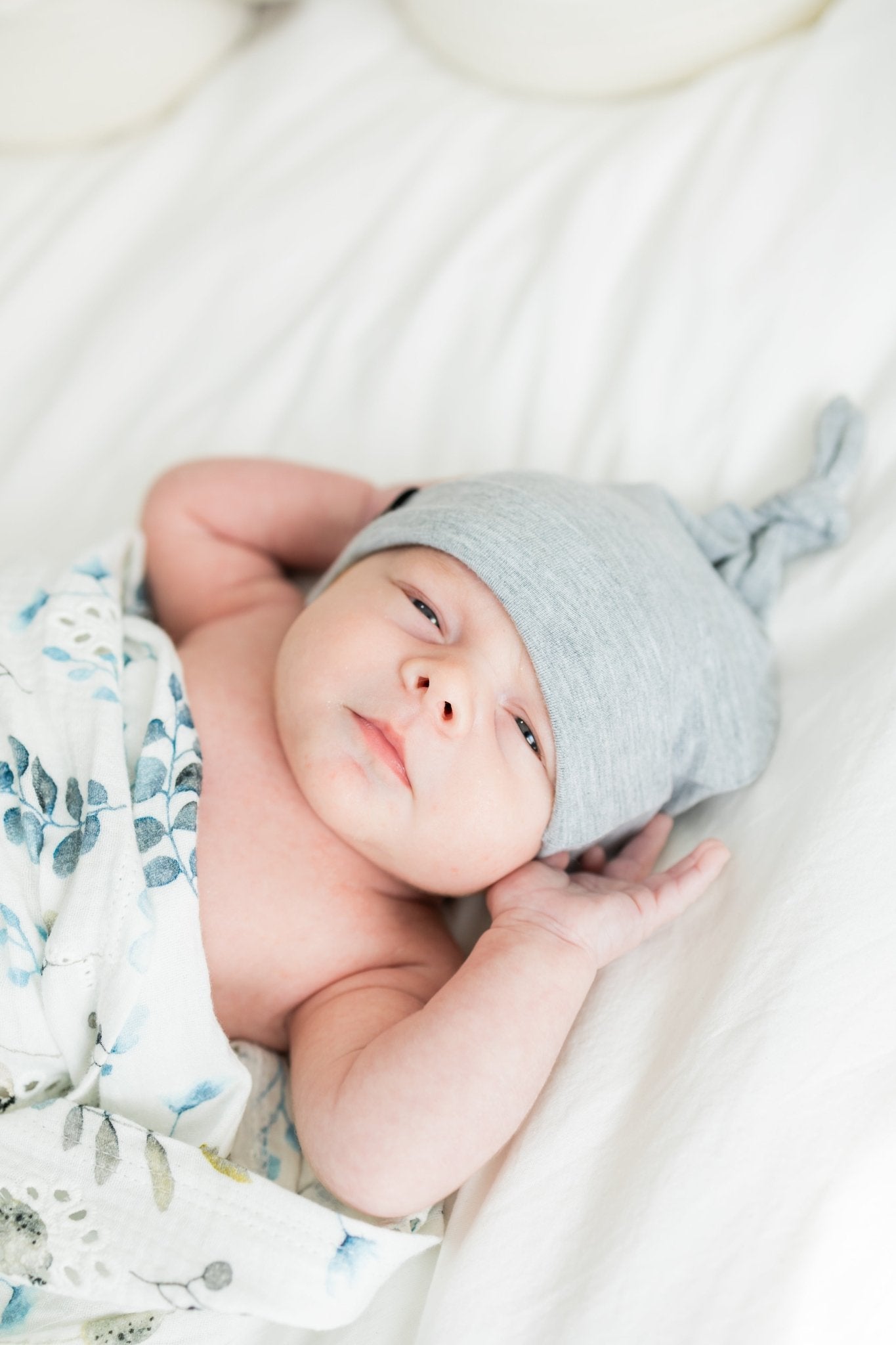 Top Knot Hat in Grey - Bright Earth Apparel