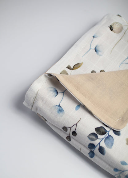 Baby Blanket in Twig Branches - Beige - Bright Earth Apparel