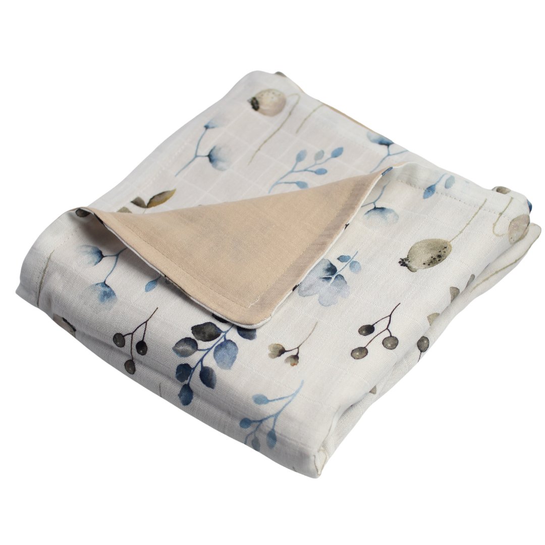 Baby Blanket in Twig Branches - Beige - Bright Earth Apparel