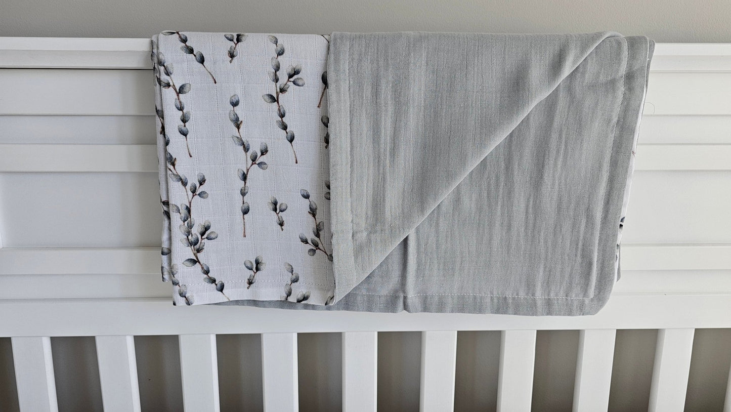 Baby Blanket in Willow Branches - Bright Earth Apparel