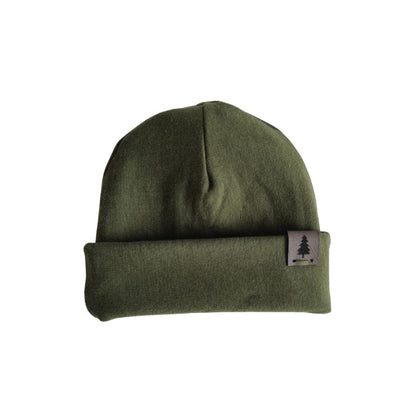 Baby Pompom Toque in Moss - Bright Earth Apparel