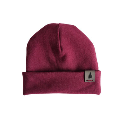 Baby Pompom Toque in Raspberry - Bright Earth Apparel