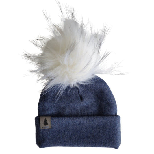 Baby Pompom Toque in Sky - Bright Earth Apparel