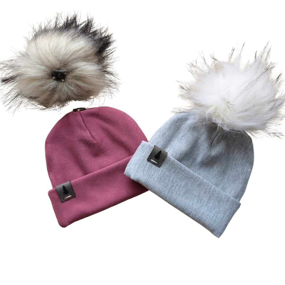 Baby Pompom Toque in Sky - Bright Earth Apparel