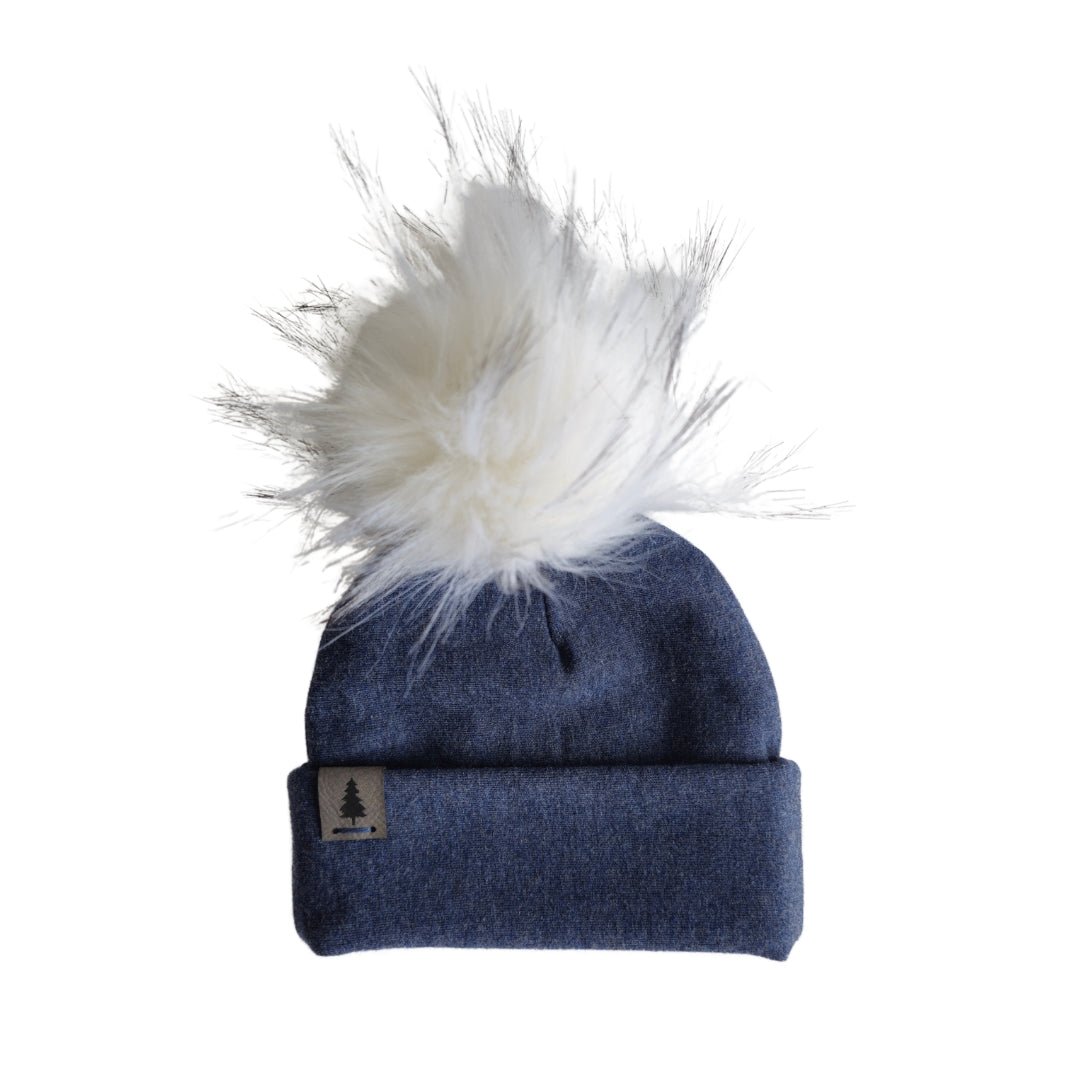 Baby Pompom Toque in Sky - Bright Earth Apparel