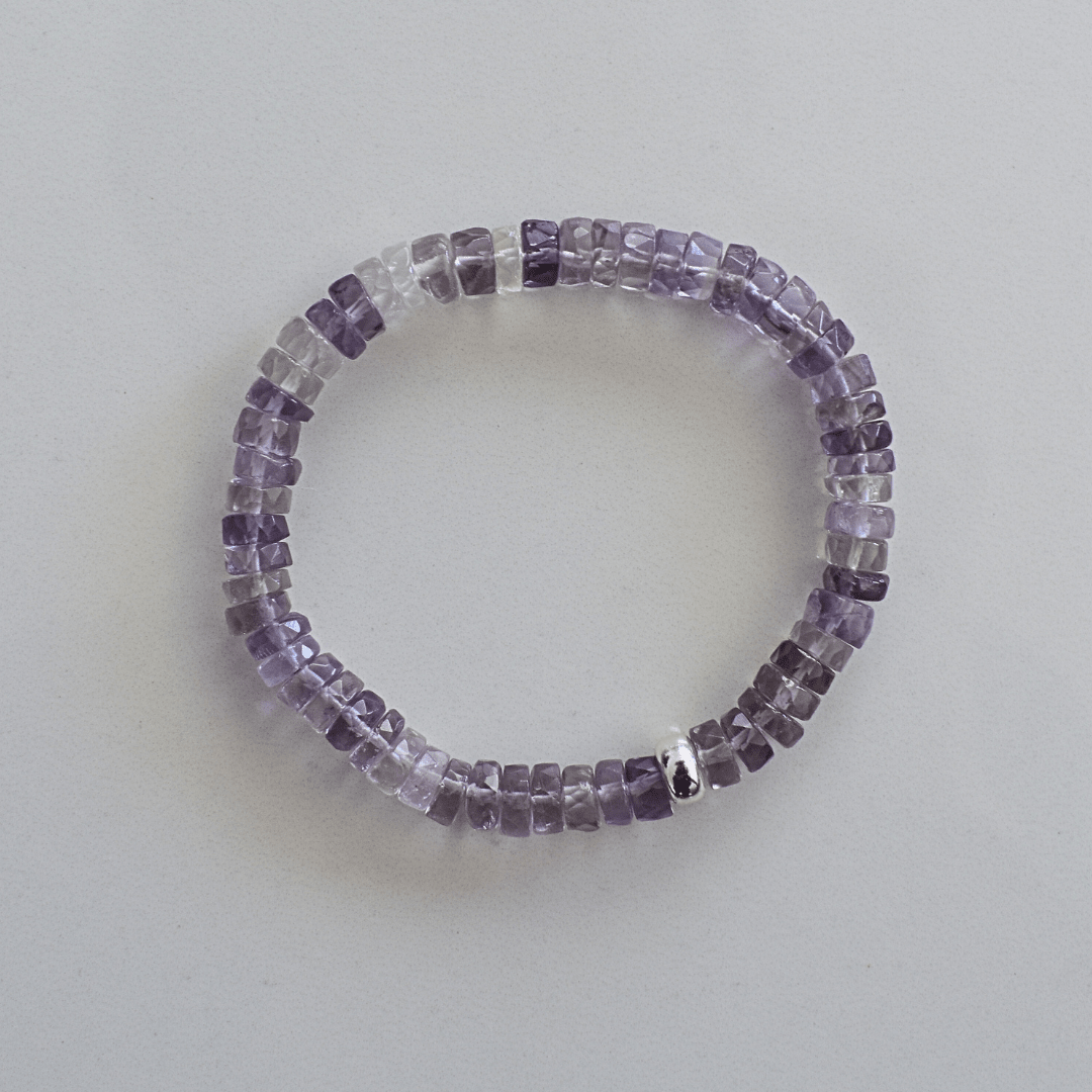 Calm Clarity – Amethyst Faceted Bracelet - Bright Earth Apparel