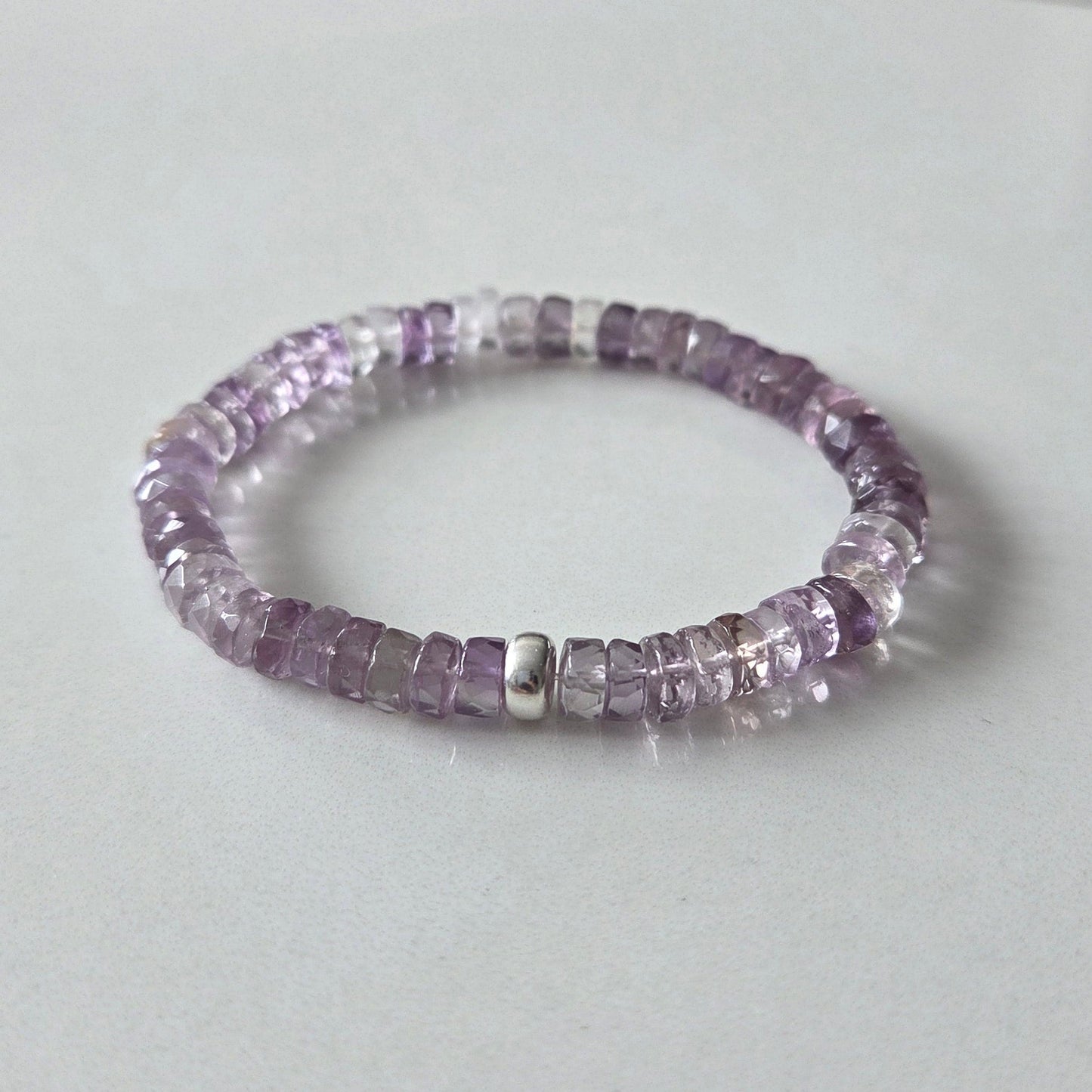 Calm Clarity – Amethyst Faceted Bracelet - Bright Earth Apparel