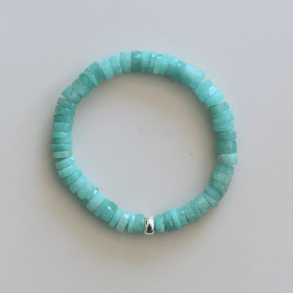Calm Horizon – Amazonite Faceted Bracelet - Bright Earth Apparel