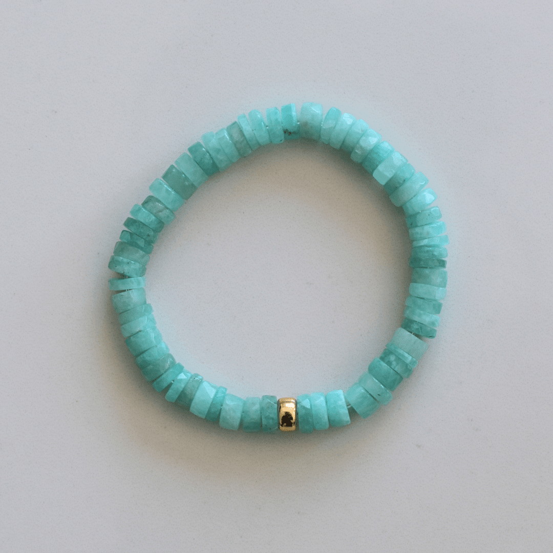 Calm Horizon – Amazonite Faceted Bracelet - Bright Earth Apparel