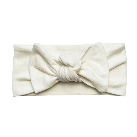 Fabric Bow in Ivory - Bright Earth Apparel