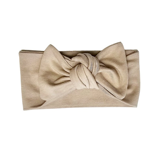 Fabric Bow in Oatmeal - Bright Earth Apparel