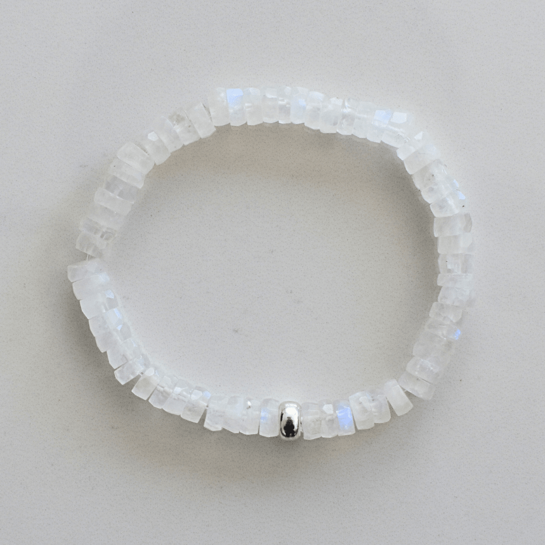 Lunar Glow – Moonstone Faceted Bracelet - Bright Earth Apparel