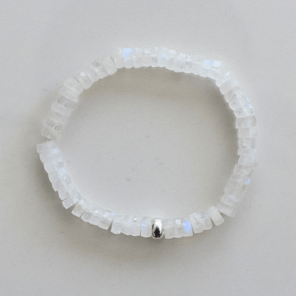 Lunar Glow – Moonstone Faceted Bracelet - Bright Earth Apparel