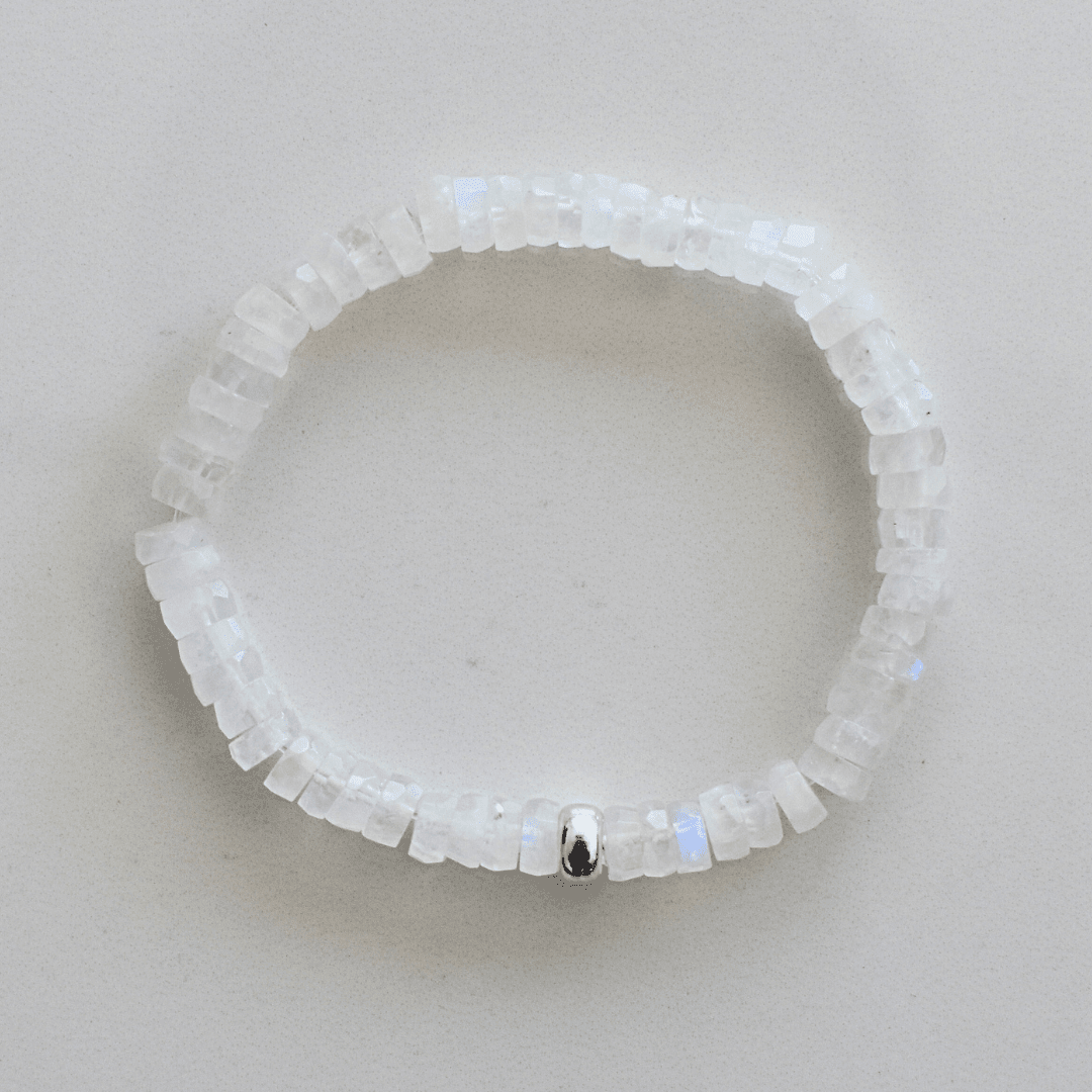 Lunar Glow – Moonstone Faceted Bracelet - Bright Earth Apparel