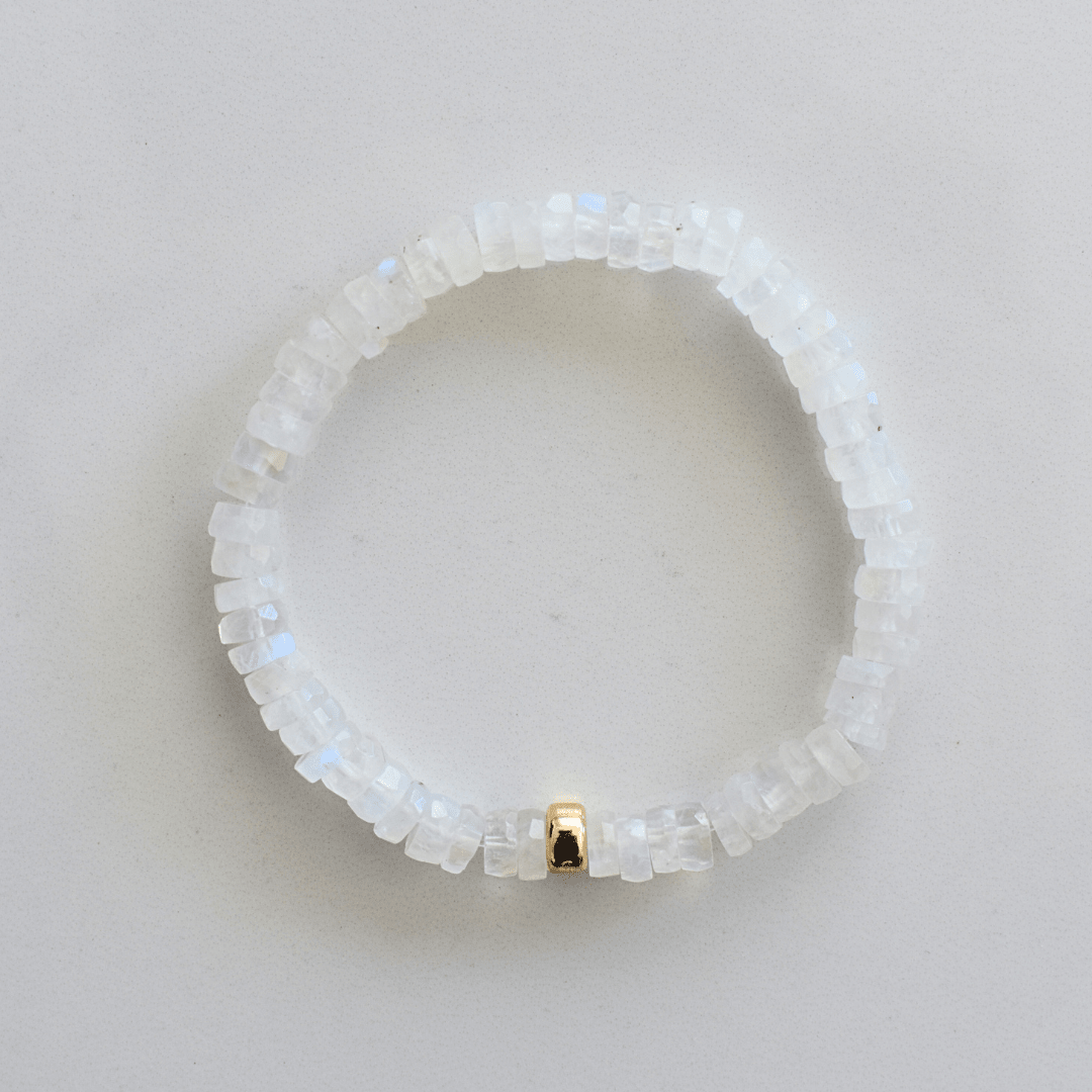Lunar Glow – Moonstone Faceted Bracelet - Bright Earth Apparel