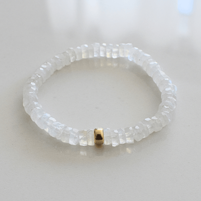Lunar Glow – Moonstone Faceted Bracelet - Bright Earth Apparel