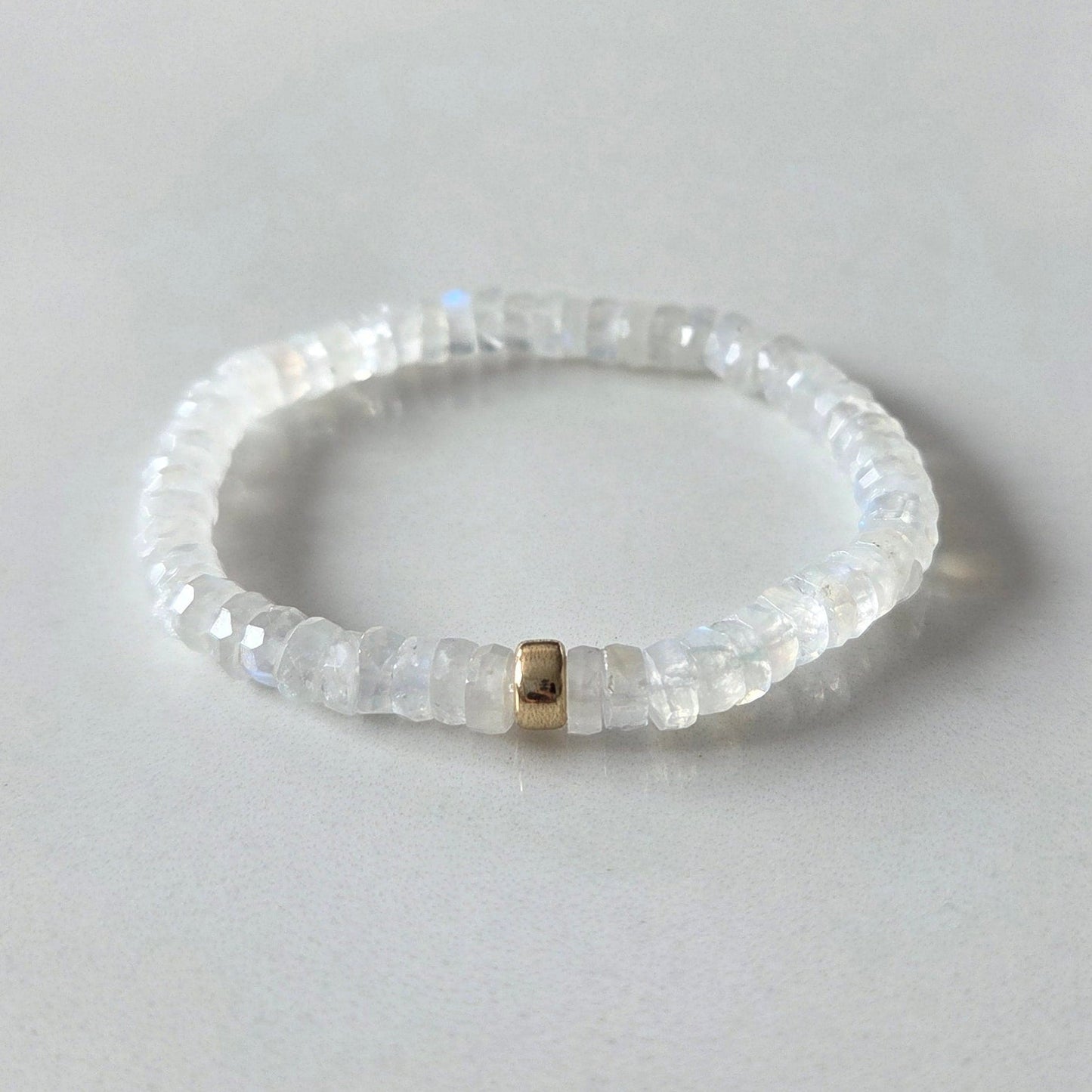 Lunar Glow – Moonstone Faceted Bracelet - Bright Earth Apparel