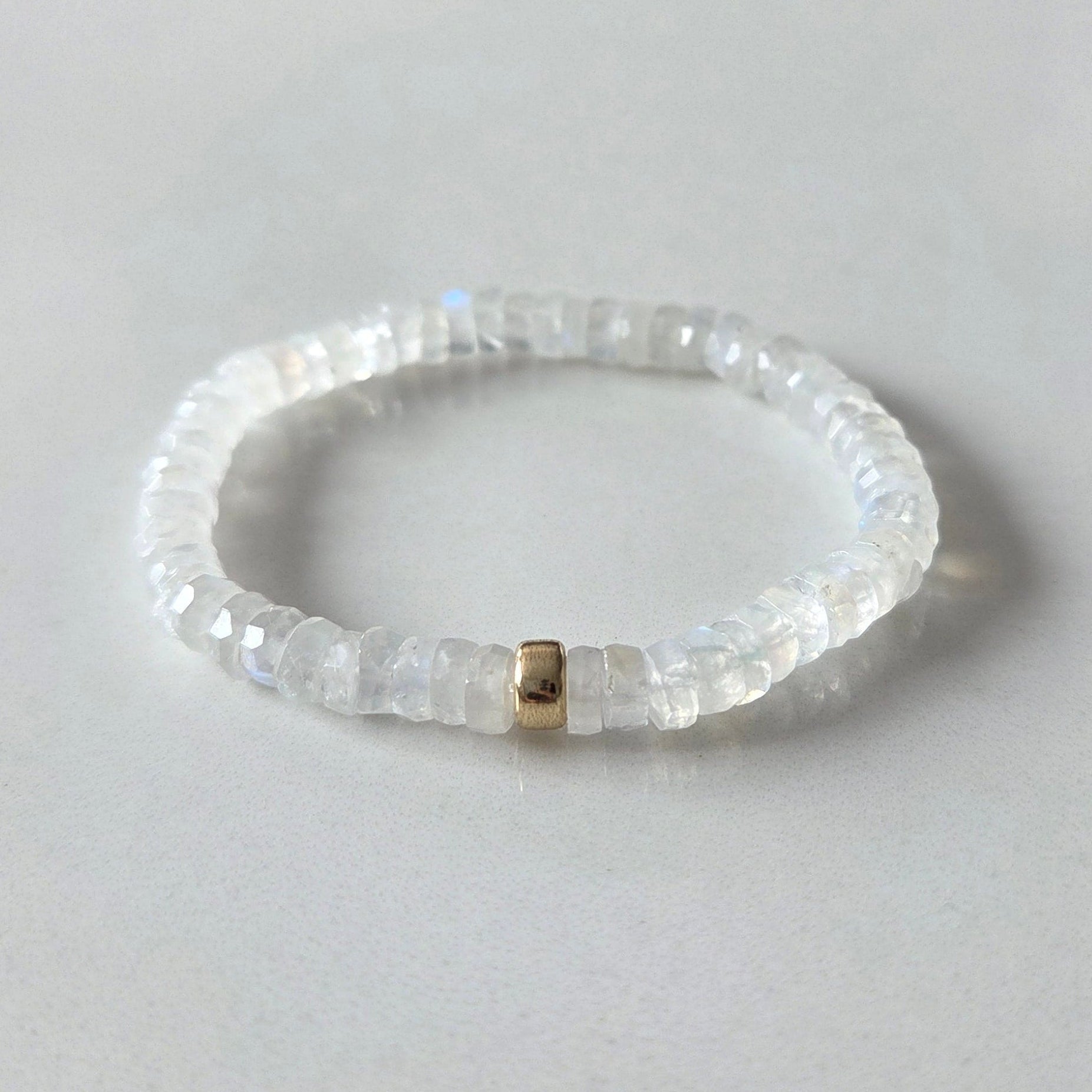 Lunar Glow – Moonstone Faceted Bracelet - Bright Earth Apparel