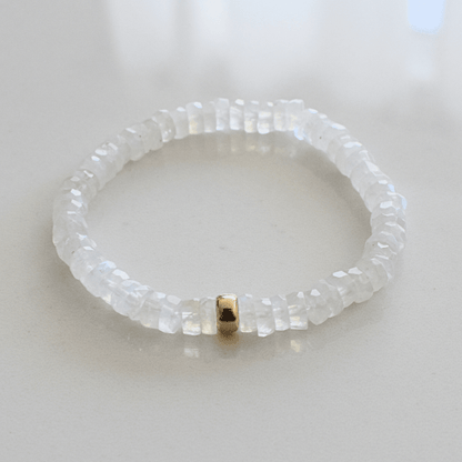 Lunar Glow – Moonstone Faceted Bracelet - Bright Earth Apparel