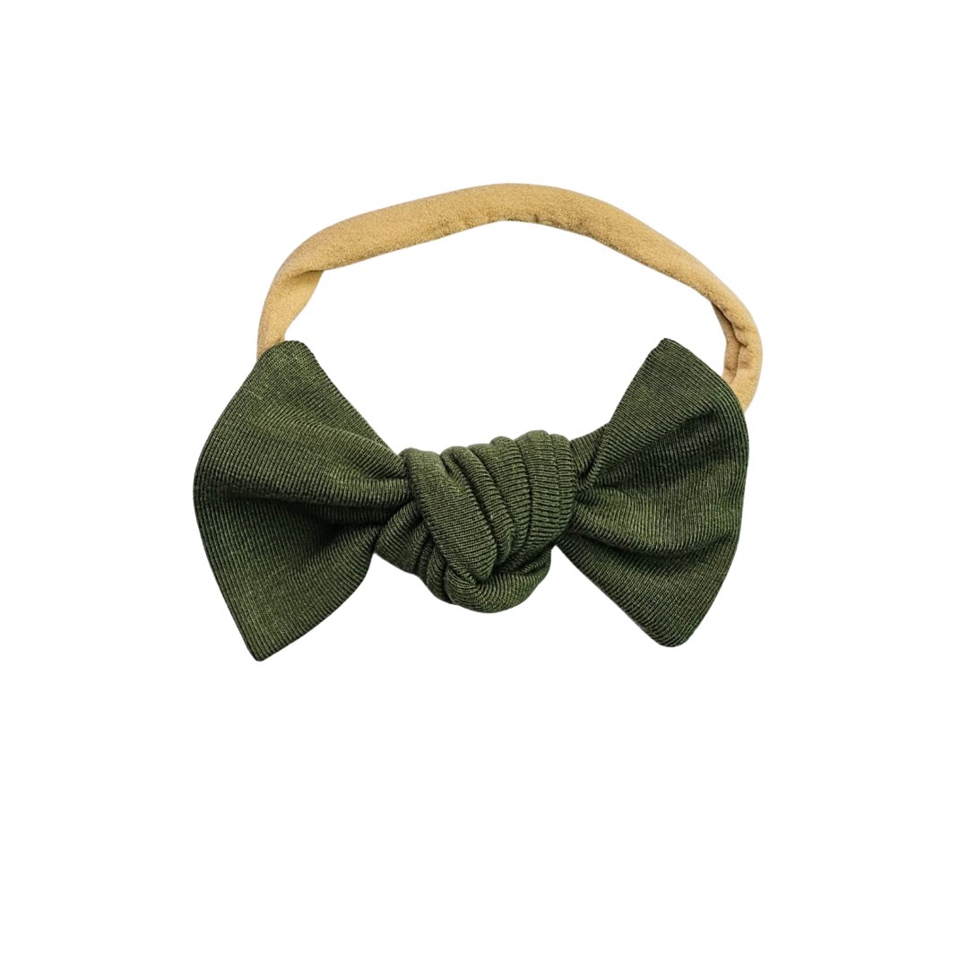 Nylon Bow in Moss - Bright Earth Apparel