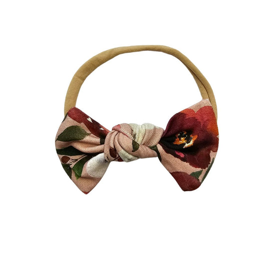 Nylon Bow in Peonies - Bright Earth Apparel