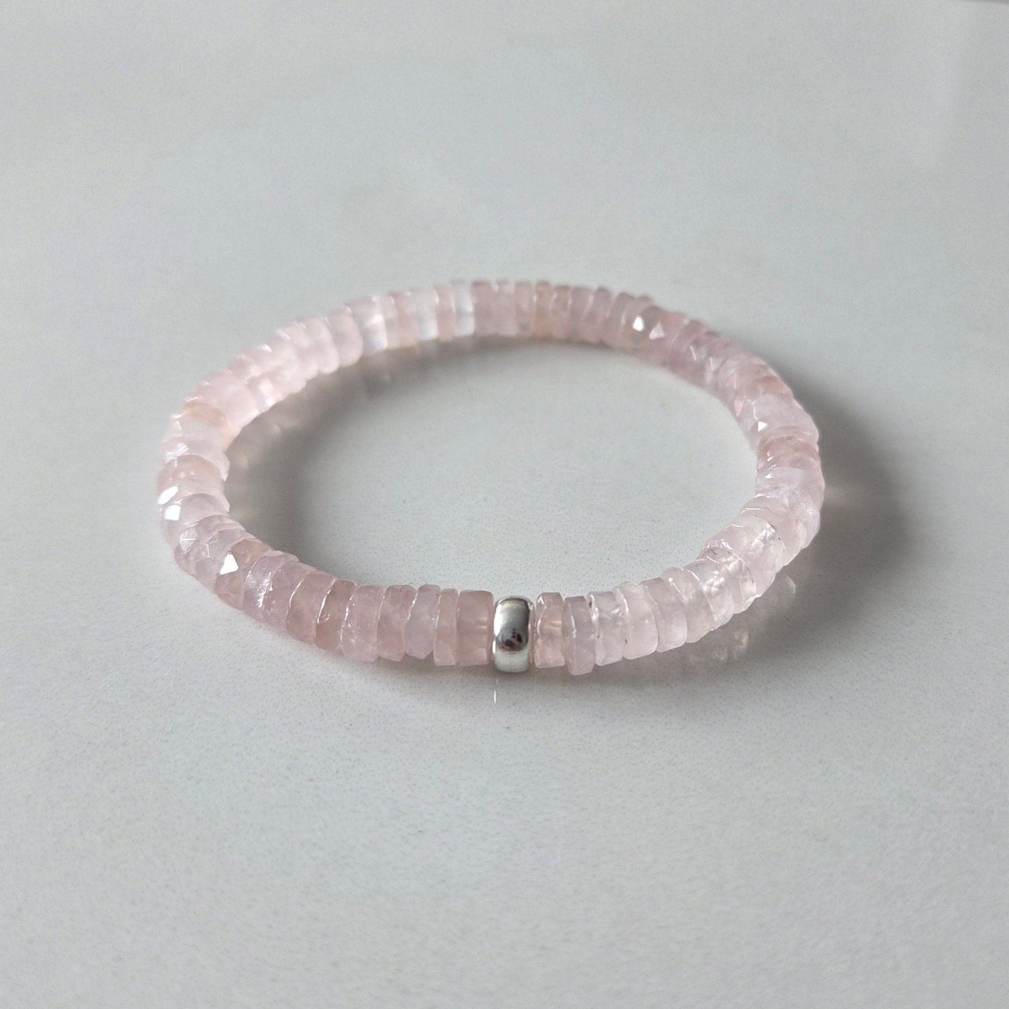 Rose Glow – Rose Quartz Faceted Bracelet - Bright Earth Apparel