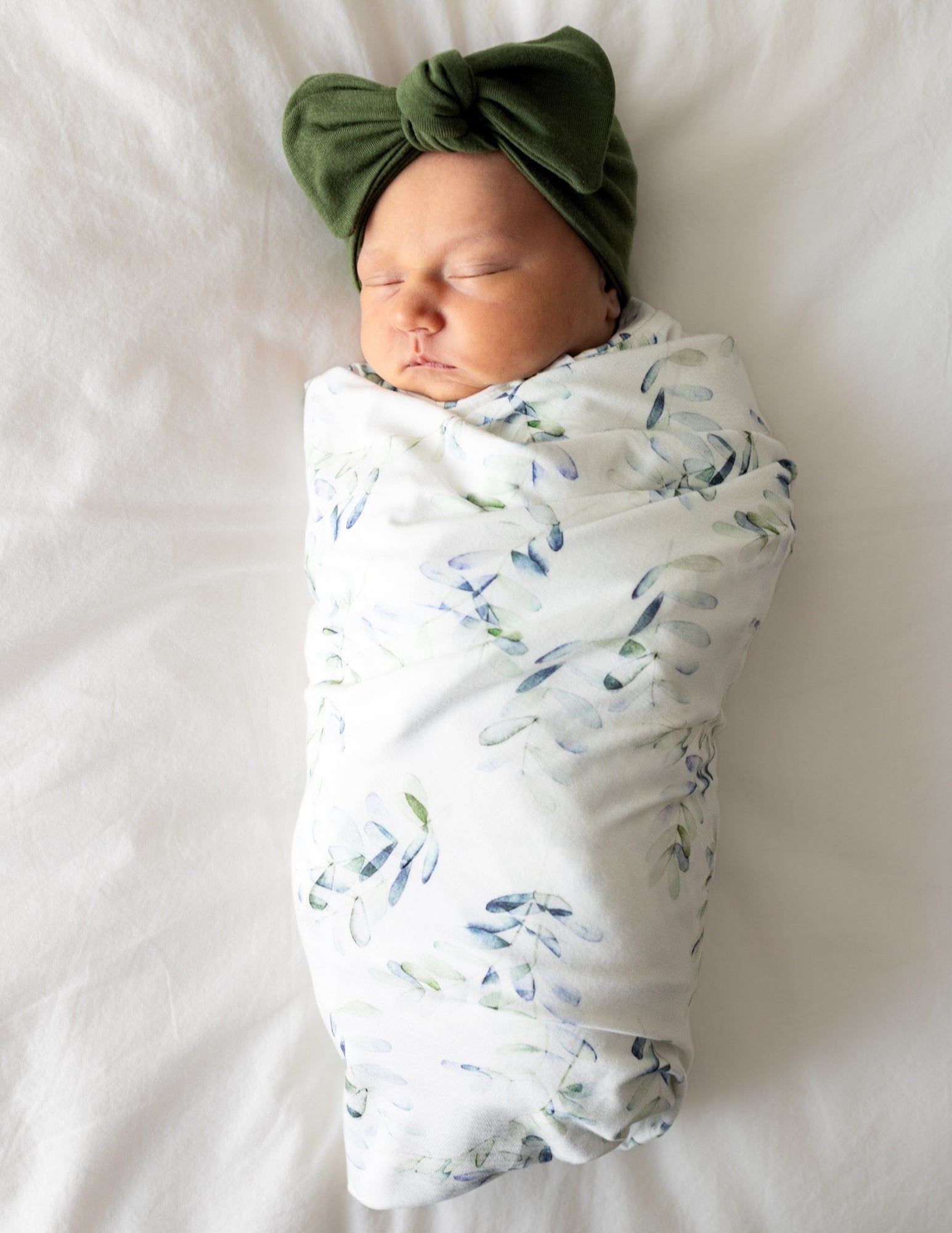 Swaddle Blanket in Eucalyptus - Bright Earth Apparel