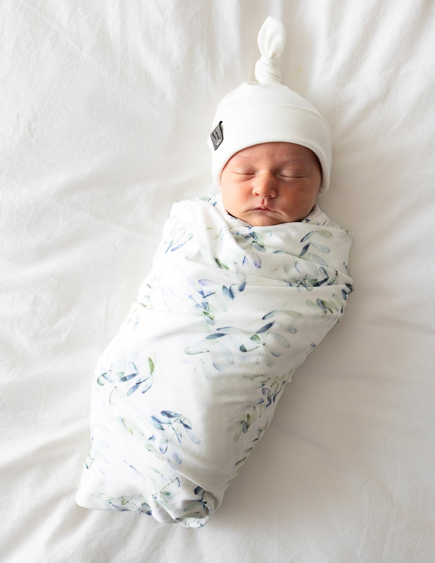 Swaddle Blanket in Eucalyptus - Bright Earth Apparel