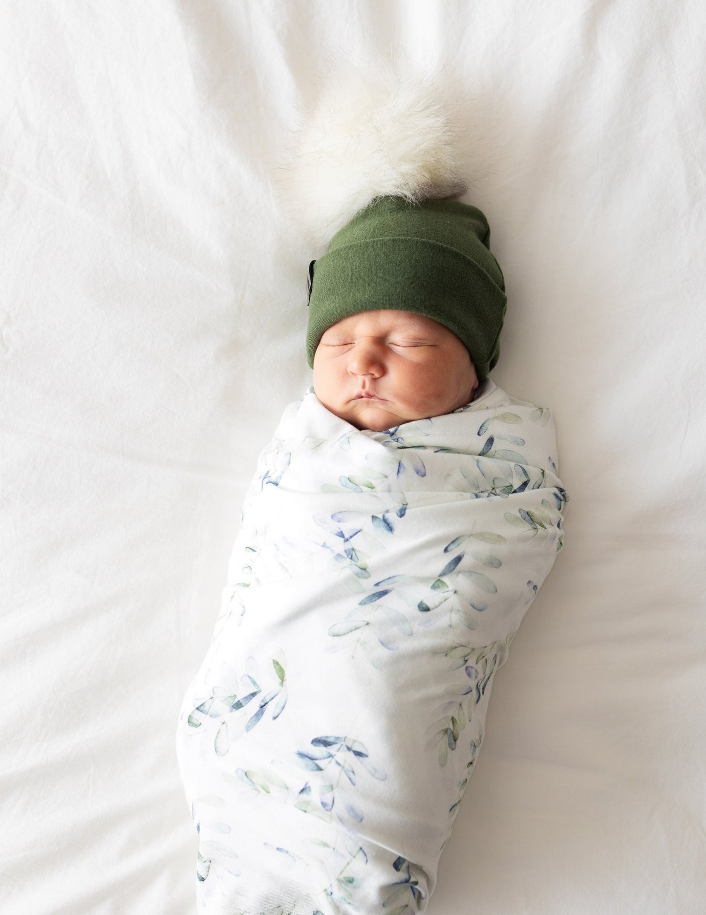 Swaddle Blanket in Eucalyptus - Bright Earth Apparel