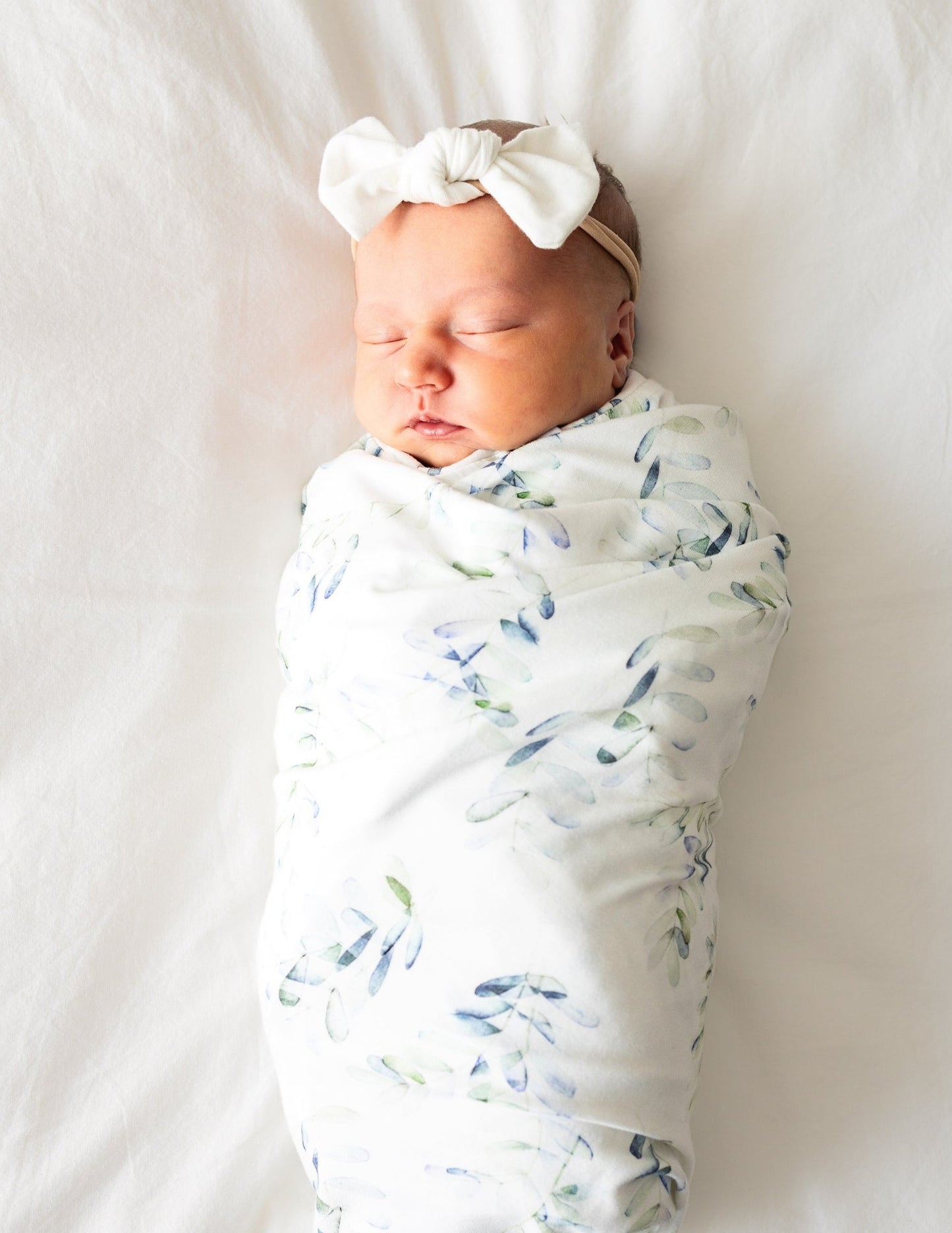 Swaddle Blanket in Eucalyptus - Bright Earth Apparel