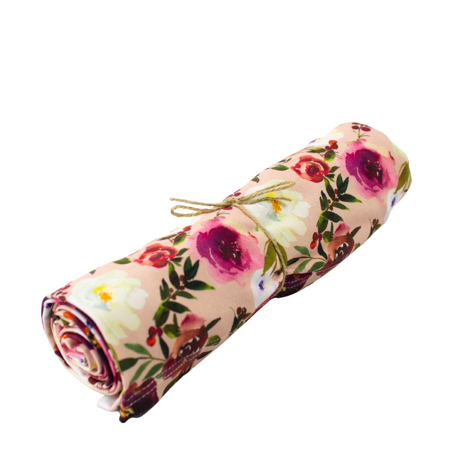 Swaddle Blanket in Peonies - Bright Earth Apparel