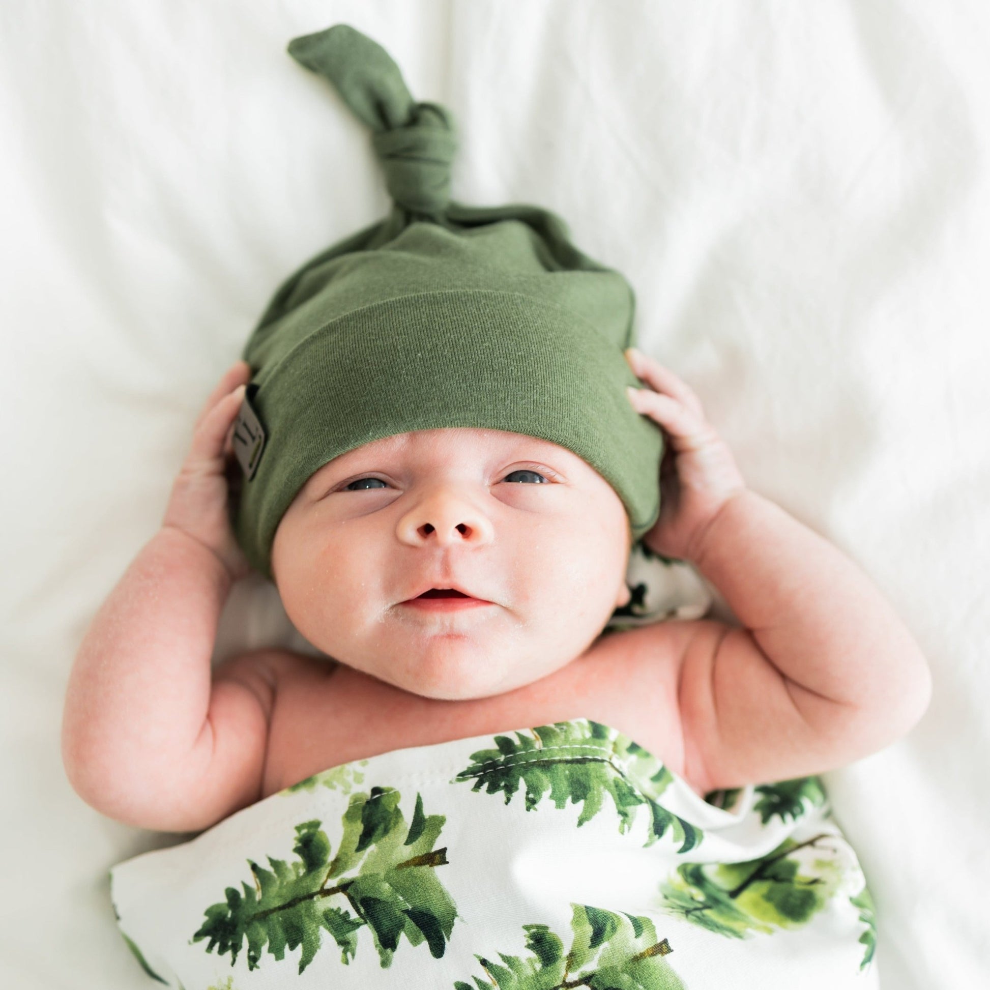 Swaddle Blanket in Pine Trees - Bright Earth Apparel