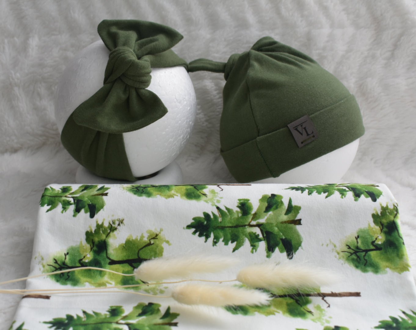 Swaddle Blanket in Pine Trees - Bright Earth Apparel