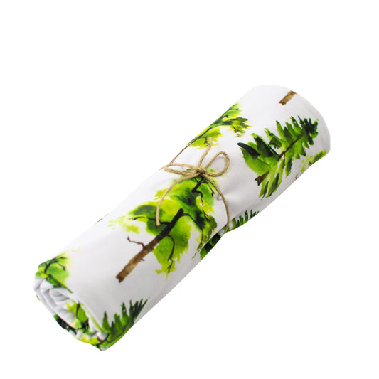 Swaddle Blanket in Pine Trees - Bright Earth Apparel