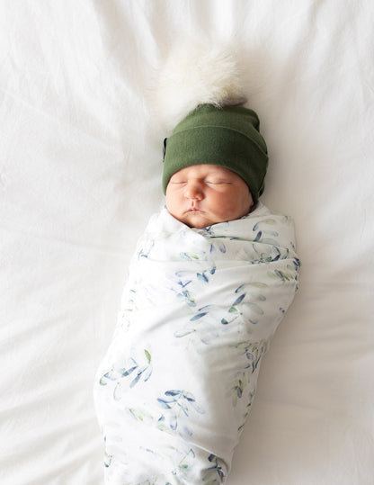 Swaddle Set in Eucalyptus - Bright Earth Apparel