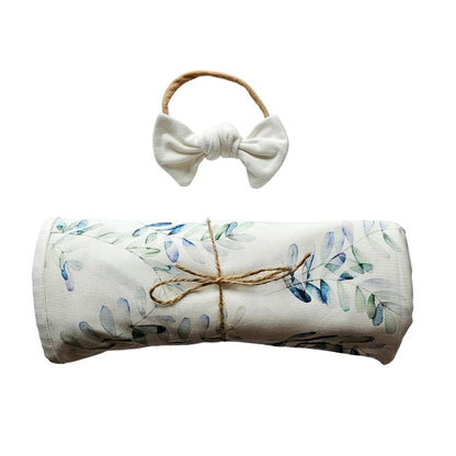 Swaddle Set in Eucalyptus - Bright Earth Apparel