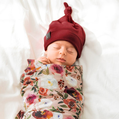 Swaddle Set in Peonies - Bright Earth Apparel