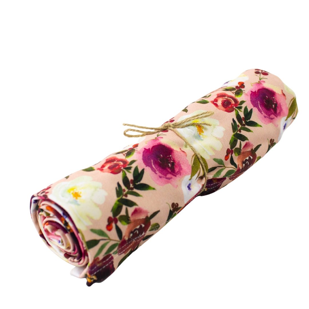 Swaddle Set in Peonies - Bright Earth Apparel