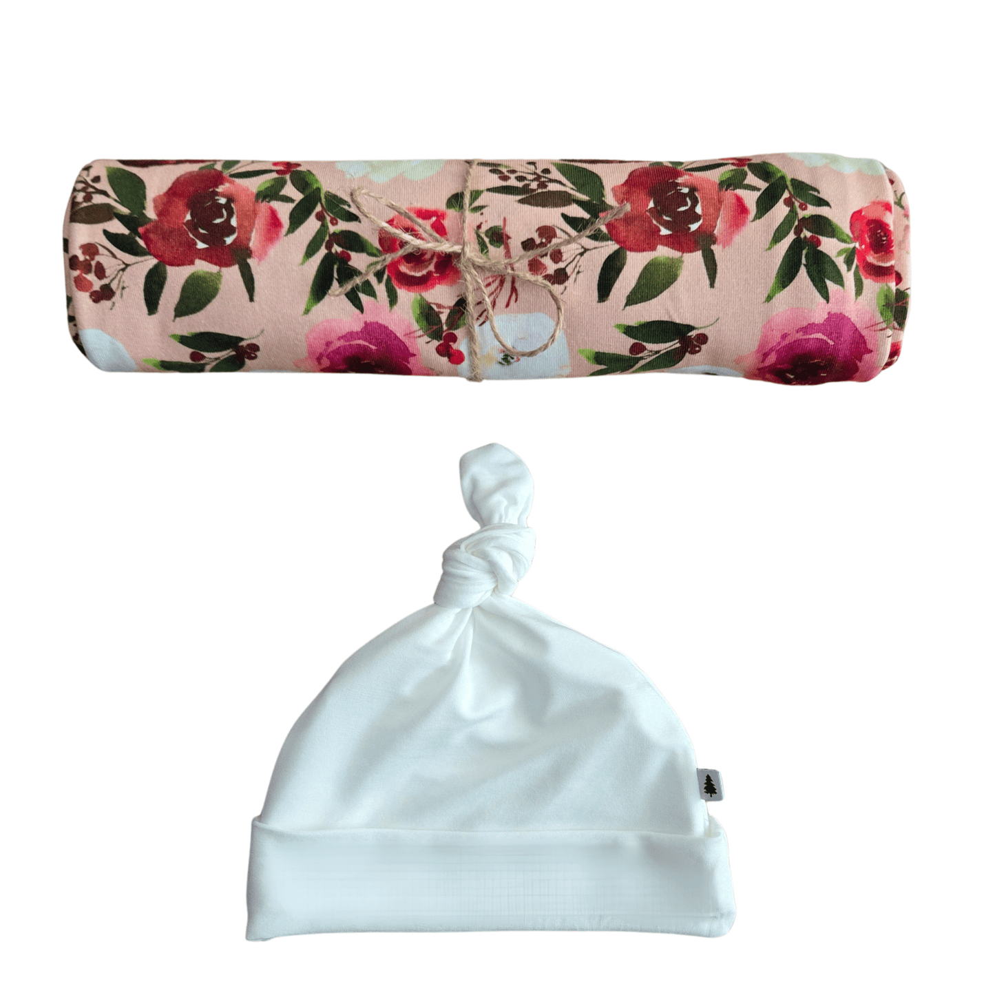 Swaddle Set in Peonies - Bright Earth Apparel