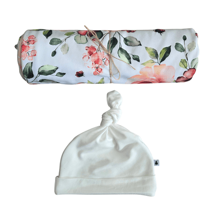 Swaddle Set in Roses - Bright Earth Apparel